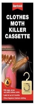 picture of Rentokil Clothes Moth Killer Cassette - Pack of 4 - [RH-FM41] - (DISC-R)
