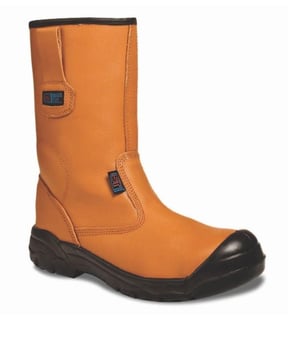 Picture of Supertouch Classic Tan Brown Leather Rigger Boot - ST-90510 - (DISC-R)