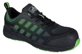 Picture of Portwest - FT35 Compositelite Ogwen Low Cut Black/Green Trainer - [PW-FT35BGN]