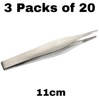 picture of Single Use - Martins Splinter Forceps - 11cm - 3 Packs of 20 - Sterile - [ML-D8862-PACK]