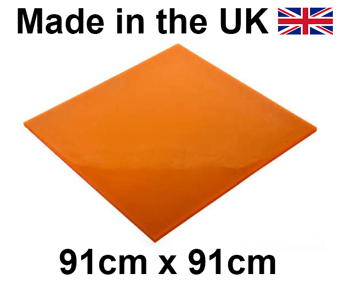 picture of EcoSpill Large Orange Polyurethane Drain Cover - [EC-D4209191]