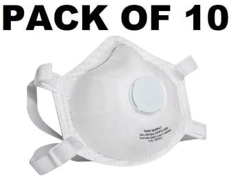 picture of WL-2012V FFP3 NR Face Mask With Valve - Pack of 10 - [TX-WL-2012V]