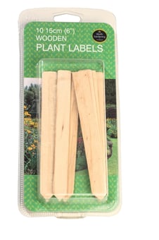 picture of Garland 15cm Wooden Plant Labels - Pack of 10 - [GRL-W0847]