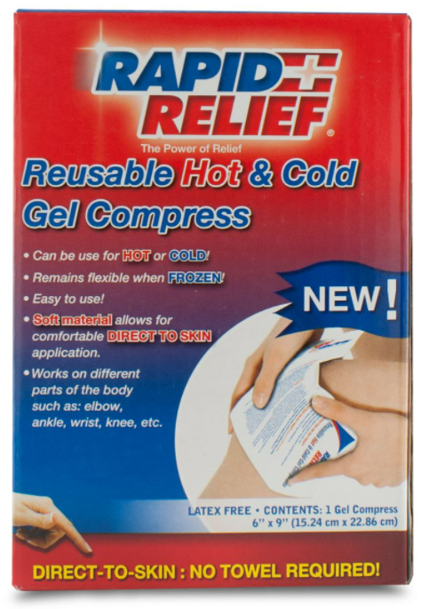 Rapid Relief Reusable Hot/Cold Gel Compress - [BE-RA11369]