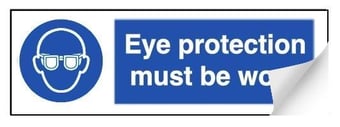 picture of Eye Protection Sign - 300 x 100Hmm - Self Adhesive Vinyl - [AS-MA73-SAV] 