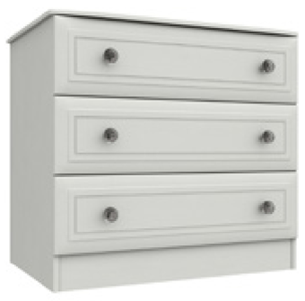 picture of One Call Hadleigh 3 Drawer Chest - White - [OCF-ONE-HDL-3DC]