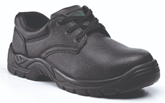 picture of Rugged Terrain Black Leather Basic Safety Shoes SBP SRC - BN-RT554B