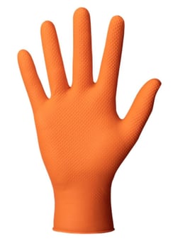 Picture of Orange Ideall Grip Powder-Free Gloves - Box of 25 Pairs - JE-RP300270Q