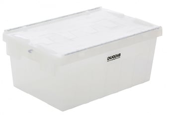 Picture of BiGDUG Tote Boxes Bulk Buy Deal - 40x Boxes - 315h x 400w x 600d mm - 56L - Translucent - [BDU-TSPALC50TRBULK] - (LP)