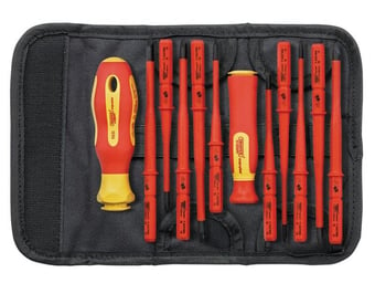 picture of Draper - Ergo Plus® Extra Slim Interchangeable VDE Screwdriver Set - 12 Piece - [DO-70867]