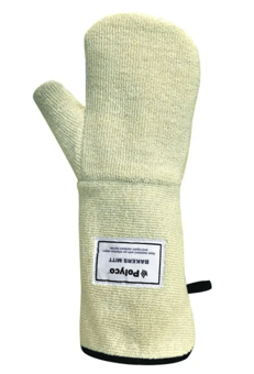 picture of Polyco Bakers Mitt Heat Resistant Safety Gloves White - One Size - [BM-7724]