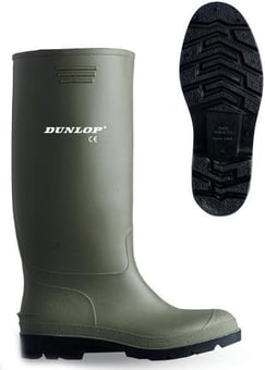 picture of Dunlop B-DRI Green Wellingtons - 100% Waterproof Non-Safety - BE-BBG - (NICE)