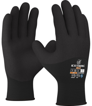 picture of UCI IceTherm 3/4 Patented HPT Coated Thermal Gloves Black - UC-G/ICETHERM-BLK