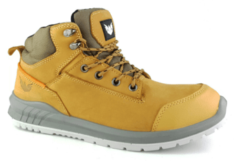 picture of Tuffking Craze Genuine Tan Brown Nubuck Leather Safety Boot S3 SRC Stainless Steel Toe Cap - GN-8040
