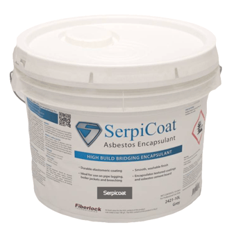 picture of Serpicoat Asbestos Encapsulant - 10L - Grey - Smooth Washable Finish - [SH-B004736-GREY] - (DISC-W)