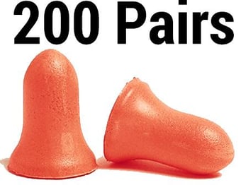 picture of Howard Leight Max-1 Foam Uncorded Orange Ear Plugs - SNR 37 - Box of 200 Pairs - [HW-3301161]