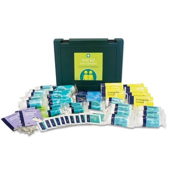 picture of Essentials HSE Approved - 50 Person First Aid Kit - In Green Cambridge Box - [RL-104]