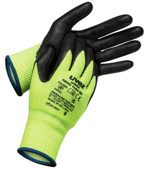 picture of Uvex Unidur 6659 Foam GR Safety Gloves - Green/Black - Pair - TU-60965