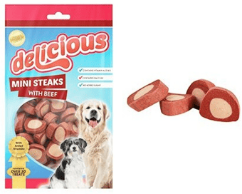 picture of World Of Pets Mini Beef Steak Dog Bites 200g - [PD-WP1006]