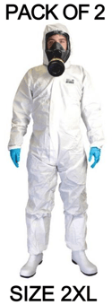 picture of Chemsplash - EKA55 White Coverall Type 5/6 - SIZE 2XL - Pack of 2 - BG-2511-2XLX2 - (AMZPK)
