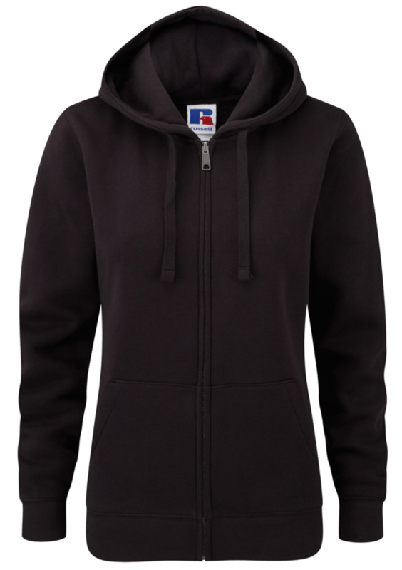 picture of Russell Ladies' Authentic Zipped Hood - BLACK - BT-266F-BLK