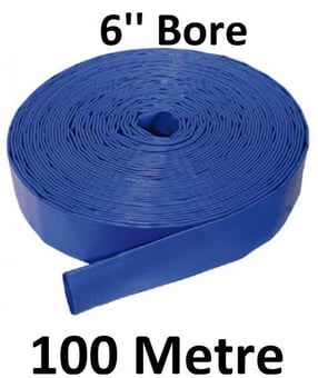 picture of Good Abrasion PVC Layflat Hose 6" Bore - 153.2mm O/D x 150mm - 100 Metre - [HP-LFL6/100]