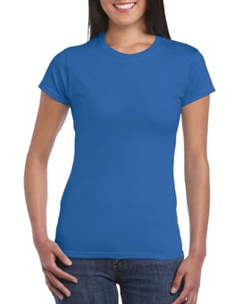 picture of Gildan 64000L  Softstyle® Ladies T-Shirt - BT-64000L-ROYAL