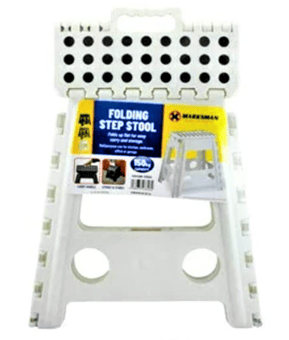 Picture of Marksman Anti Slip Folding Step Stool with Carry Handle - White - [PD-23351C-White]