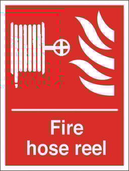 picture of Fire Hose Reel Sign LARGE - 300 X 400Hmm - Rigid Plastic - [AS-FI10-RP]