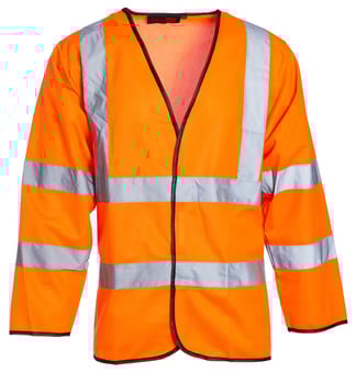 picture of Blackrock Hi-Vis Long Sleeve Vest - Orange - RDO-80200