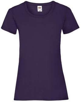 picture of Fruit Of The Loom Lady-Fit Purple Valueweight T-Shirt - Purple - BT-61372-PPL