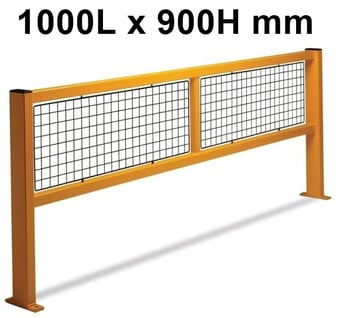 picture of QMP Fully Welded Barrier - Straight Barrier - Mesh Infill - 1000L x 900H mm - [QM-RBST1090MYXX]