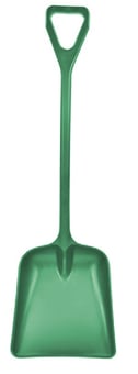 picture of One Piece Polypropylene D Grip - Green Plastic Shovel - HM-H-75-GR