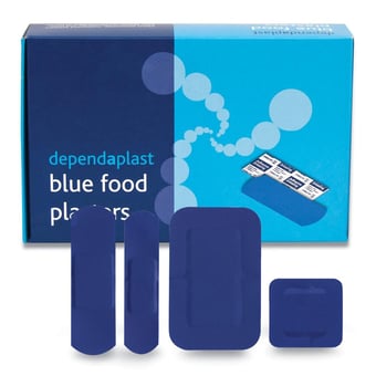 picture of Dependaplast - Blue Food Area Plasters - Box of 100 - [RL-546]