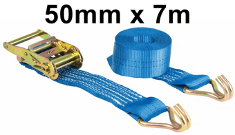 picture of ProSolve Ratchet Tie-Down Straps - 50mm x 7m x 2000kg (LC) - [PV-BDV1574CP]