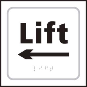 picture of Lift arrow left – Taktyle (150 x 150mm) - SCXO-CI-TK0232BKWH