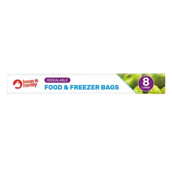 picture of Keep It Handy Resealable Food and Freezer Bags Large 8pk - [OTL-322282]