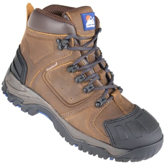 picture of Himalayan - Brown Waterproof S3 Ankle Safety Boot - BR-5207