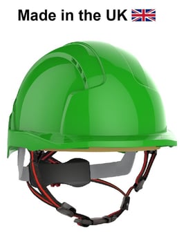 picture of JSP - EVOLite Skyworker Industrial Height Green Safety Helmet - [JS-AJS260-000-300]