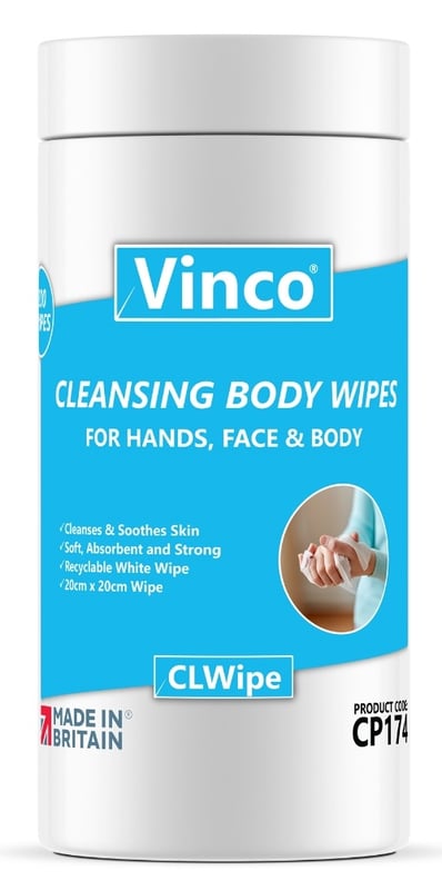 Vinco-CLWipe Cleansing Body Wipes - 200 Sheet - [HCI-CP174]