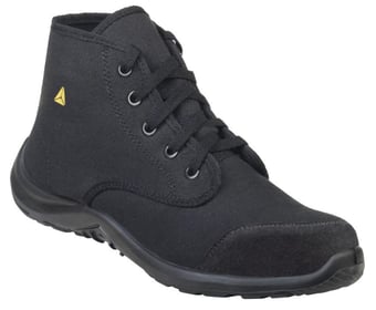 picture of Delta Plus S1P SRC Arona Black Canvas Safety Boots - LH-ARONASPNO