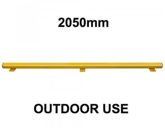 picture of Black Bull Flex Impact Protection System HYBRID - Under-run Protection Bar Steel 2,050mmL - Outdoor Use - Yellow - [MV-203.29.733]