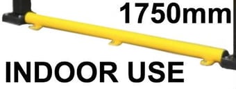 picture of Black Bull Flex Impact Protection System HYBRID - Under-run Protection Bar Steel 1,750mmL - Indoor Use - Powder Coated - Yellow - [MV-203.21.033]