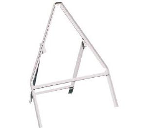 picture of Metal Frame 600mm High Triangular Grey Angle Coated Iron With Clips -  Sign Size 600mm Triangle - [AS-ST5]