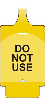 Picture of AssetTag Flex - Do not use 1 - Yellow - Pack of 10 - [CI-TGF0610Y]