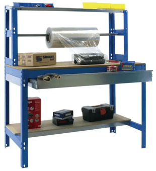 Picture of Slingsby Packing Workstation with Roll Holder and Drawer - Width 1510mm - [SLB-401251] - (LP)
