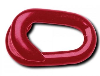 Picture of Chain Connecting Link Galvanised Steel + Plastic Coated - Red - Pack of 10 - [MV-216.10.614]