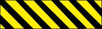 Picture of Hazard Marker Sign LARGE - 600 x 200Hmm - Rigid Plastic - [AS-WA75J-RP]