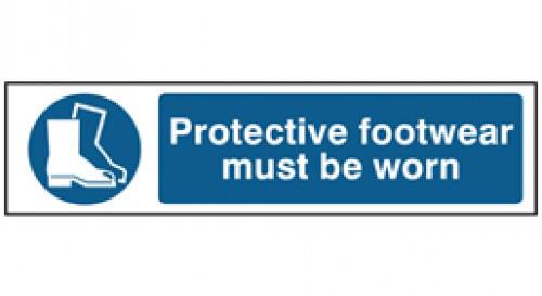 picture of Spectrum Protective Footwear Must Be Worn – PVC 200 x 50 mm - SCXO-CI-5015