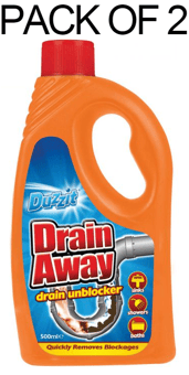 picture of Duzzit Drain Away - Drain Unblocker 500ml - Pack of 2 - [PD-DZT1035-12X2] - (AMZPK)